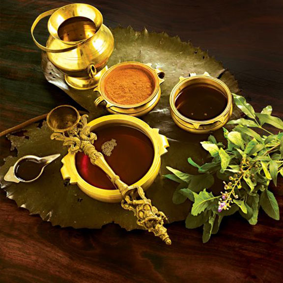 Oils & Powders used in Ayurveda treatment